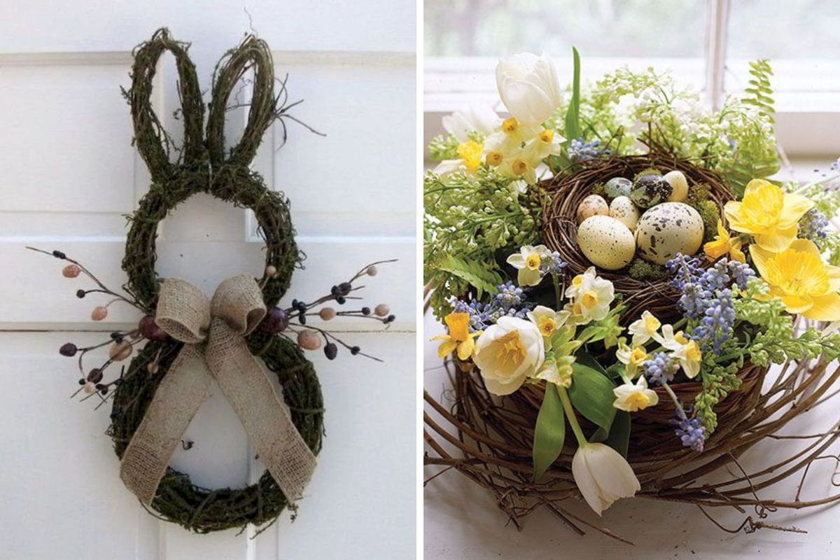 Crafts with branches for Easter DIY