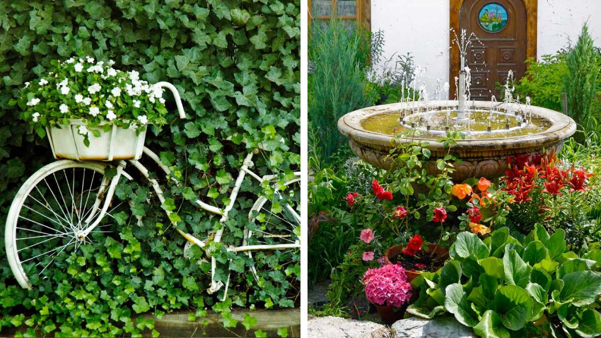 Shabby elements for an enchanting garden