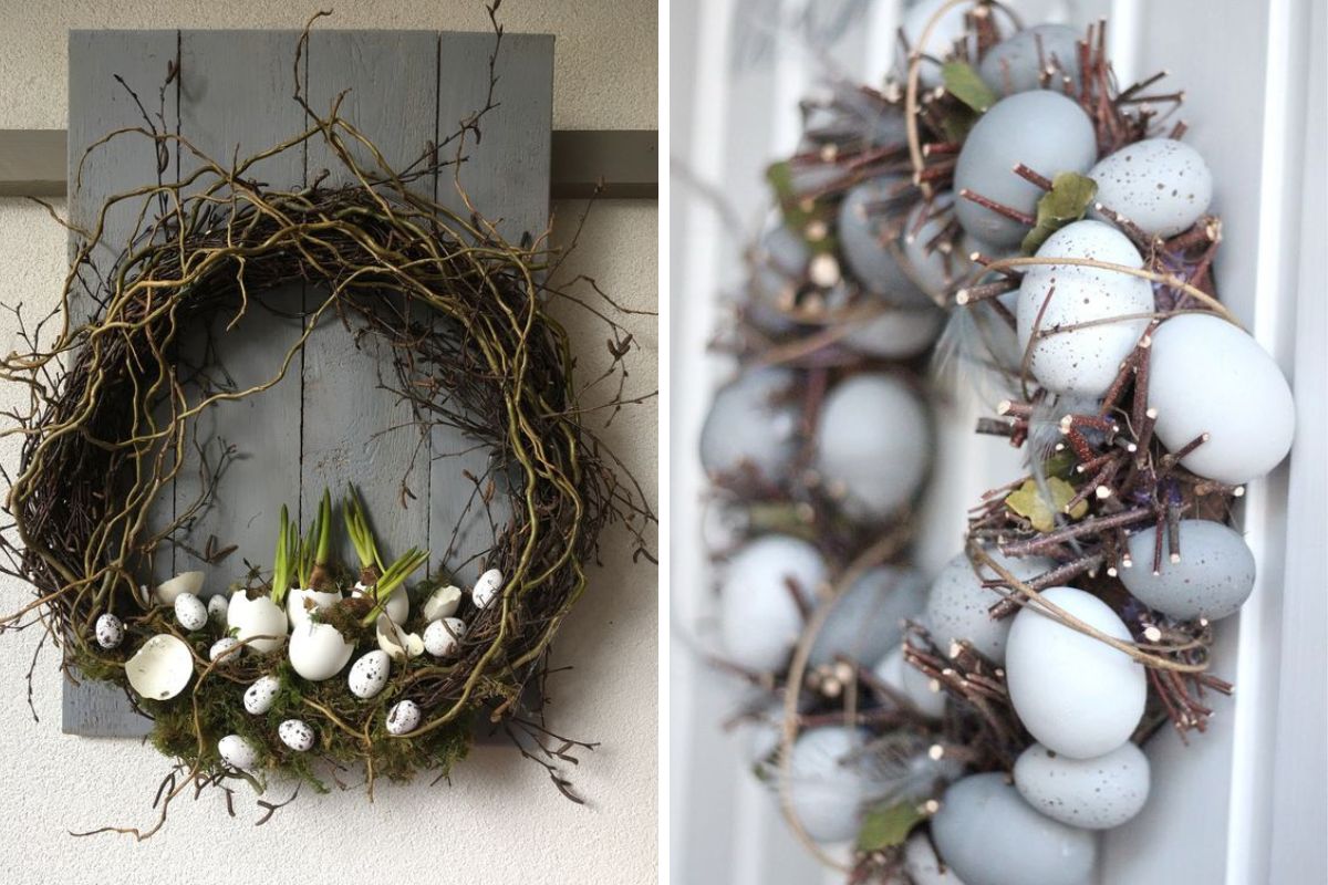 Crafts with branches for Easter