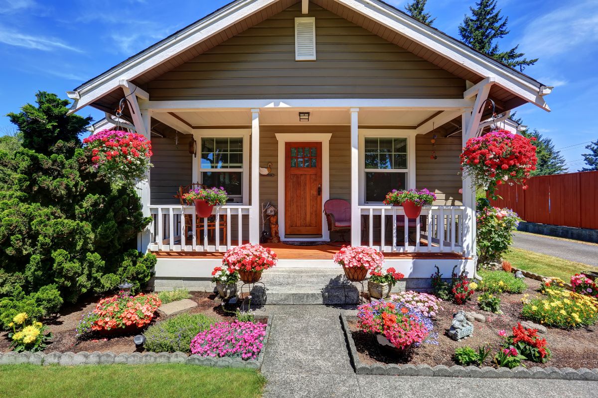 porch in spring