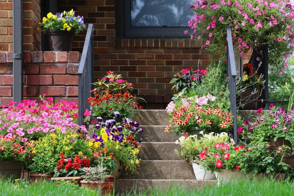 Decorate Portico in spring