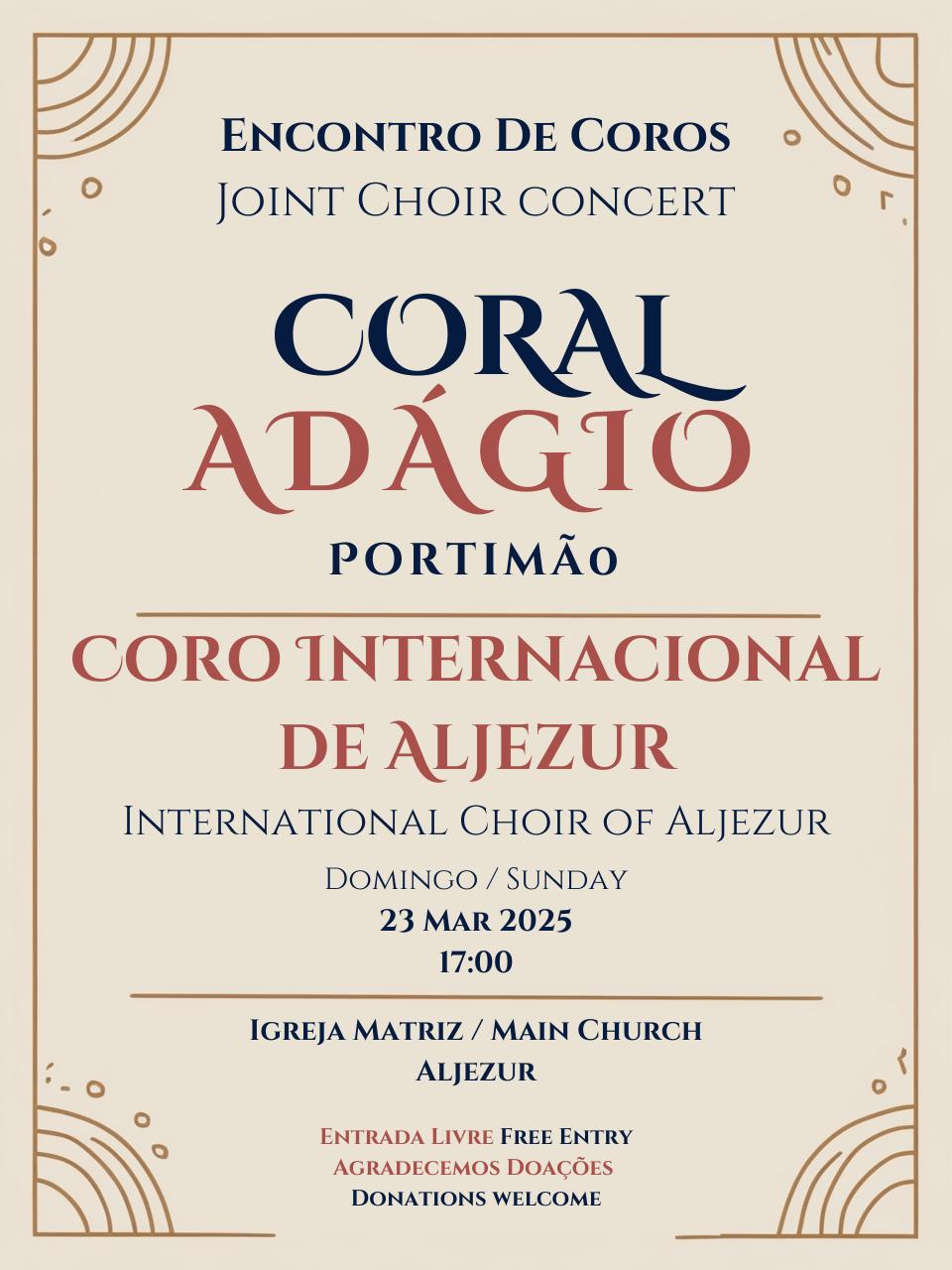 Choir of Portimão and International Choir of Aljezur together in a special concert