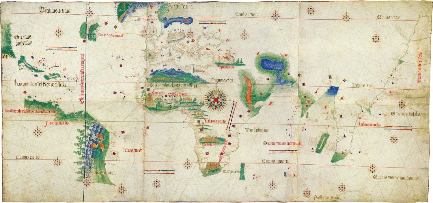 One of the oldest maps in the world is Portuguese. Was stolen by a spy and hanging on a butcher