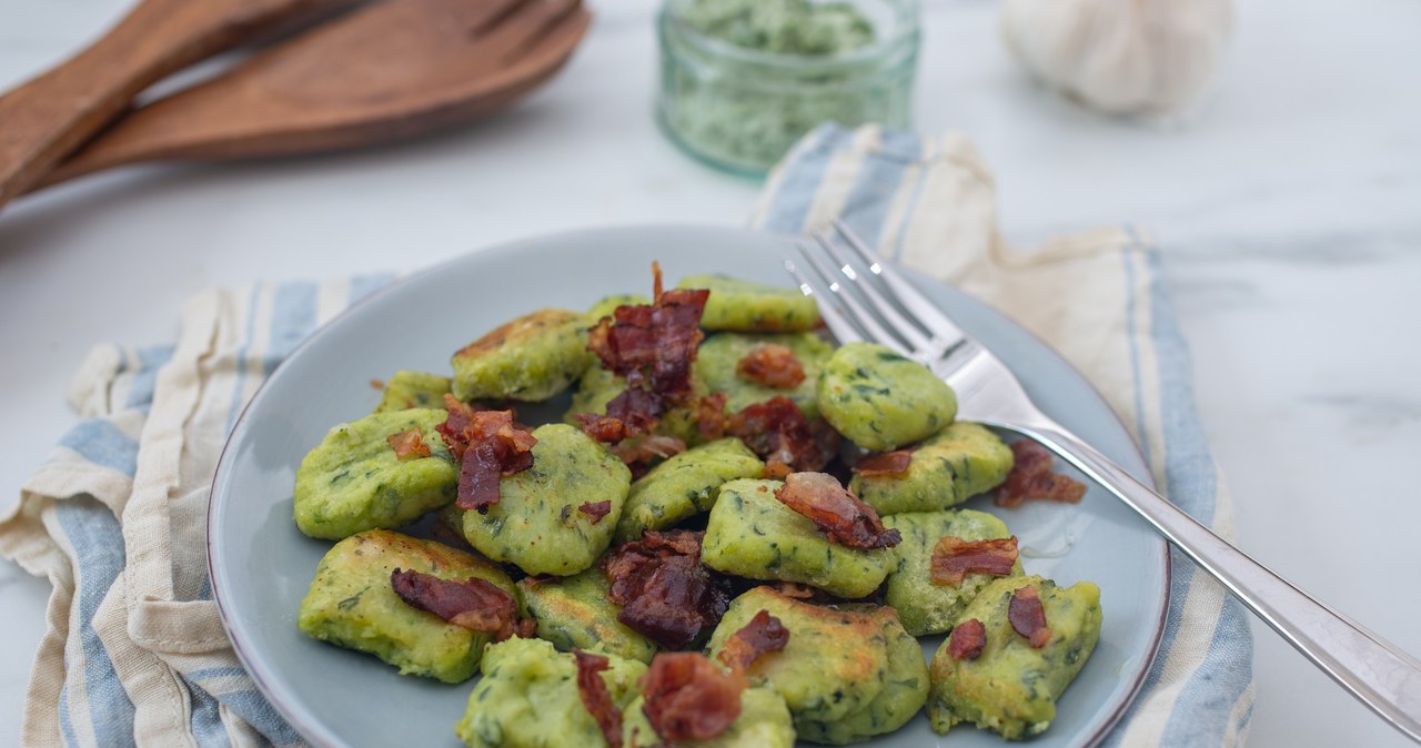 Green dumplings for dinner. Our grandmothers willingly used this ingredient