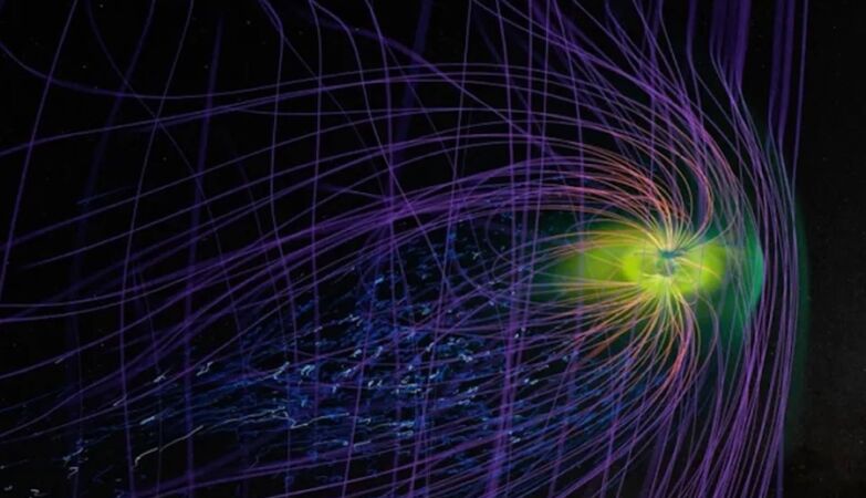 Powerful geomagnetic storm created radioactive bubbles in the upper atmosphere of the earth