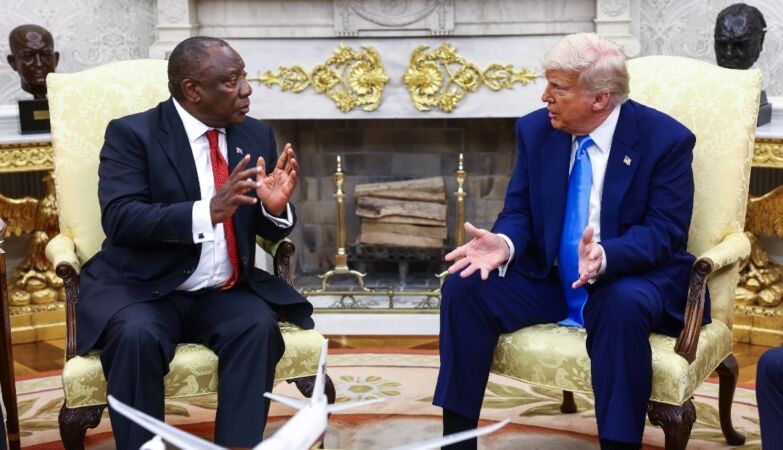 Trump scraped the president of South Africa with images… from RD Congo