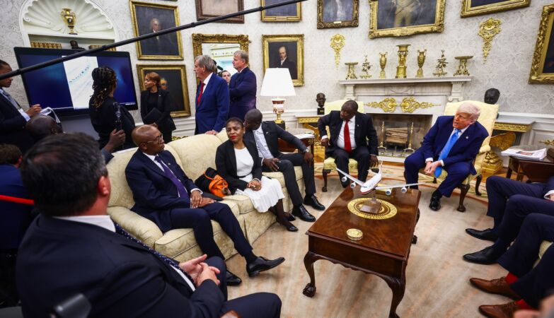 Trump accuses South Africa of genocide against whites in a tense meeting with president