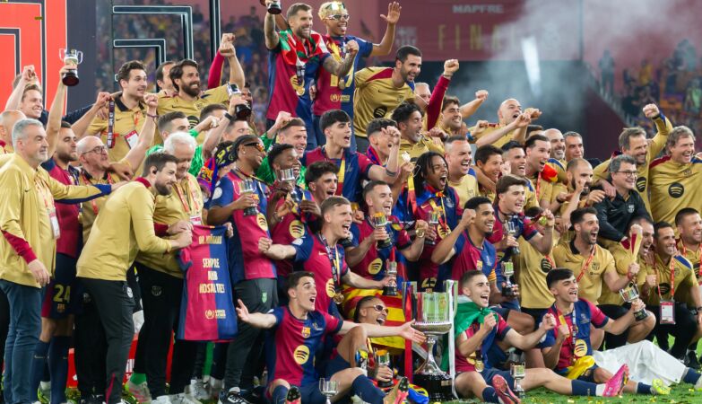 Running over, watering and madness in Barcelona's title game.