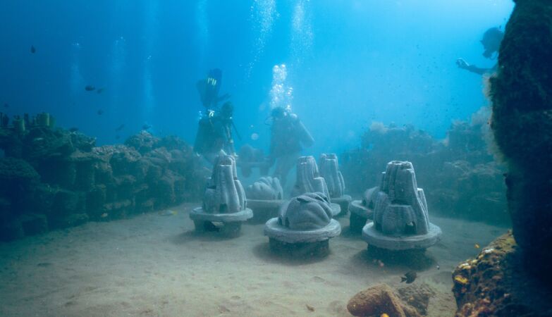 There is an artificial reef made of animal ashes - the human ones are the next