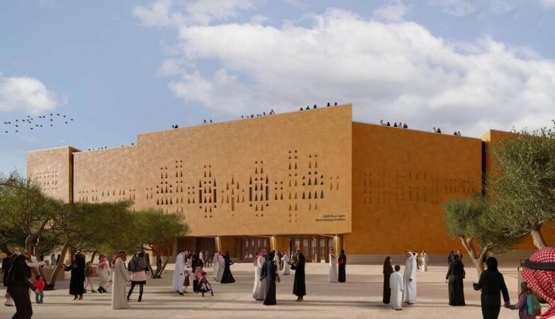 Saudi extravagance boom includes a mud museum