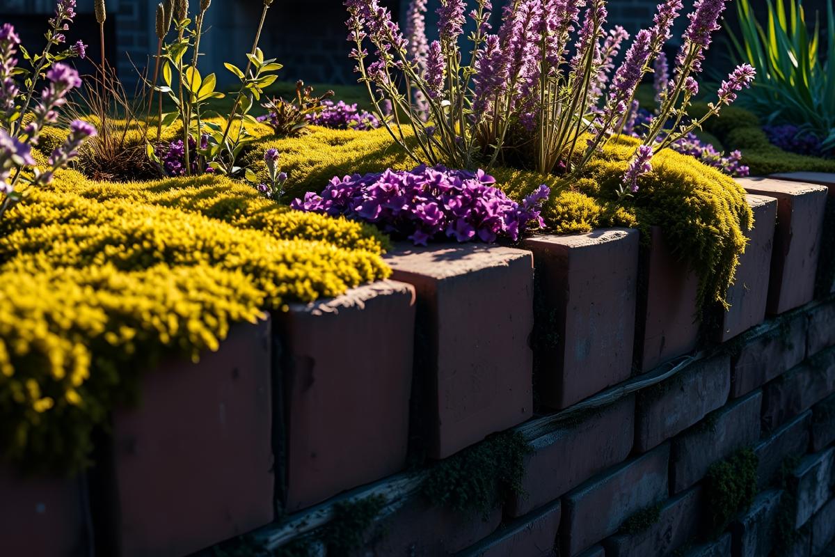 Geometric decorative flower beds