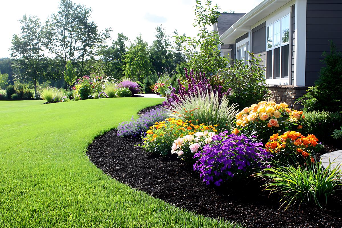 Scenographic flower beds