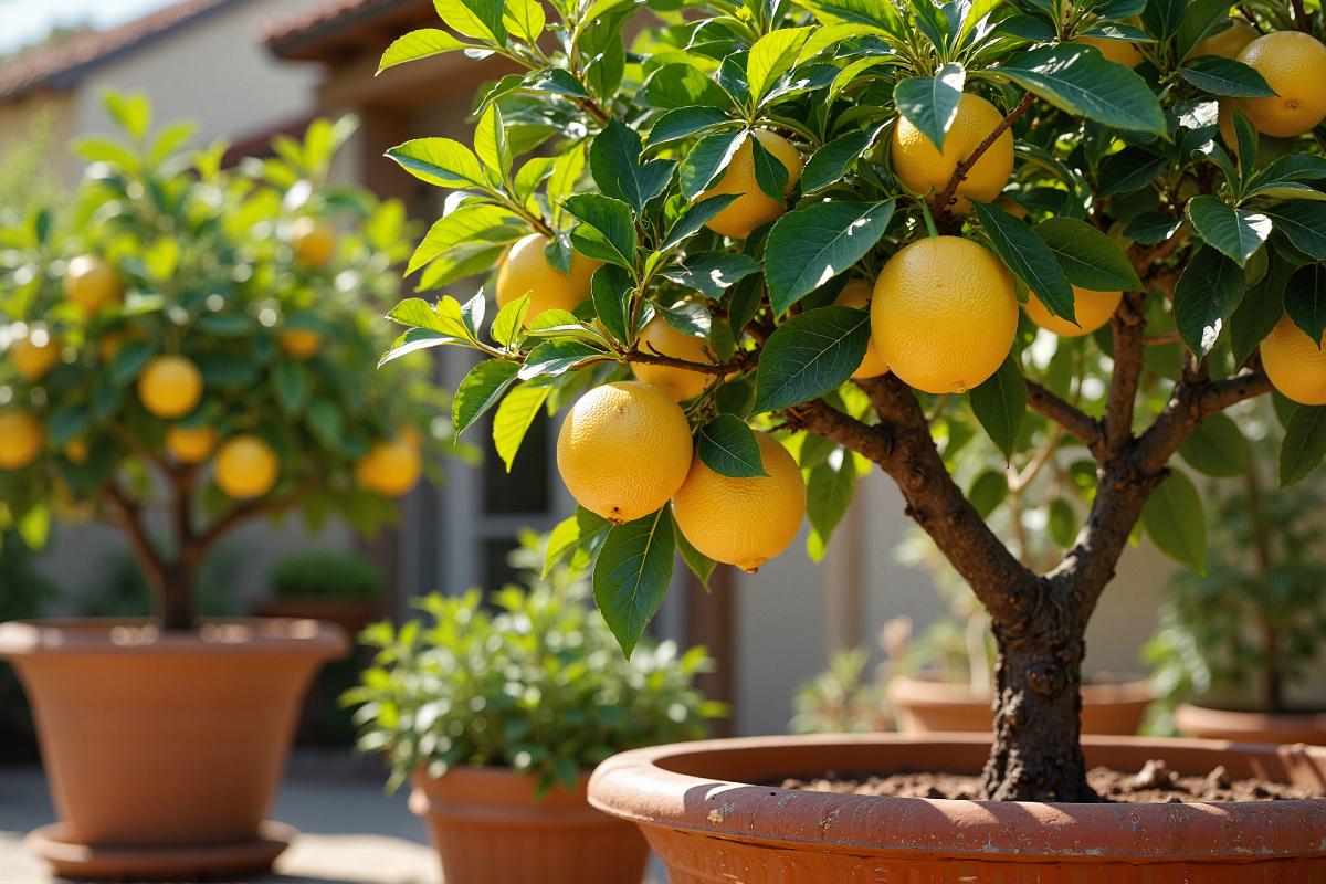 Lemon peels for lemon trees