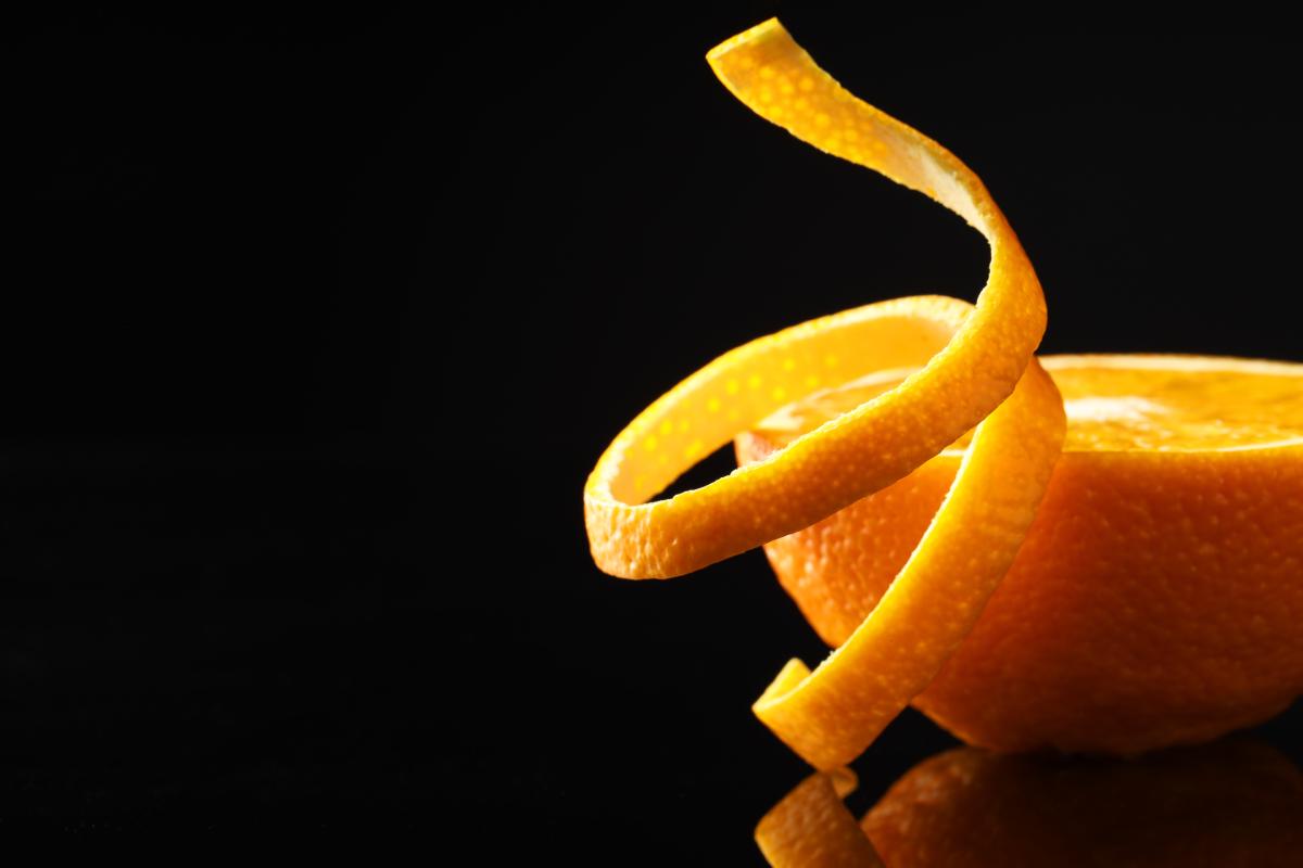 Orange peels in the fridge