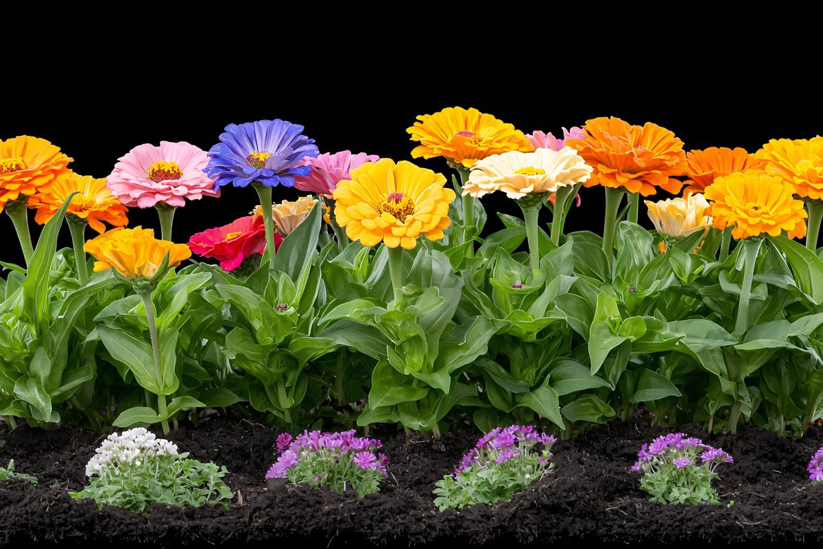 The colors of spring in plants and flowers