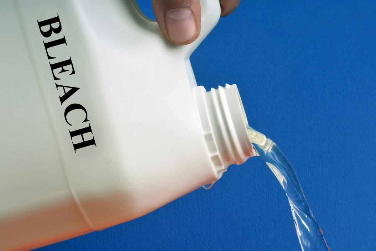 Which surfaces do not wash with bleach