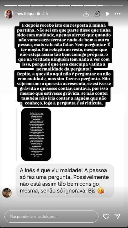 “ stirs self -esteem ”. Inês Outraged Folk After question “ Ridiculous ” follower