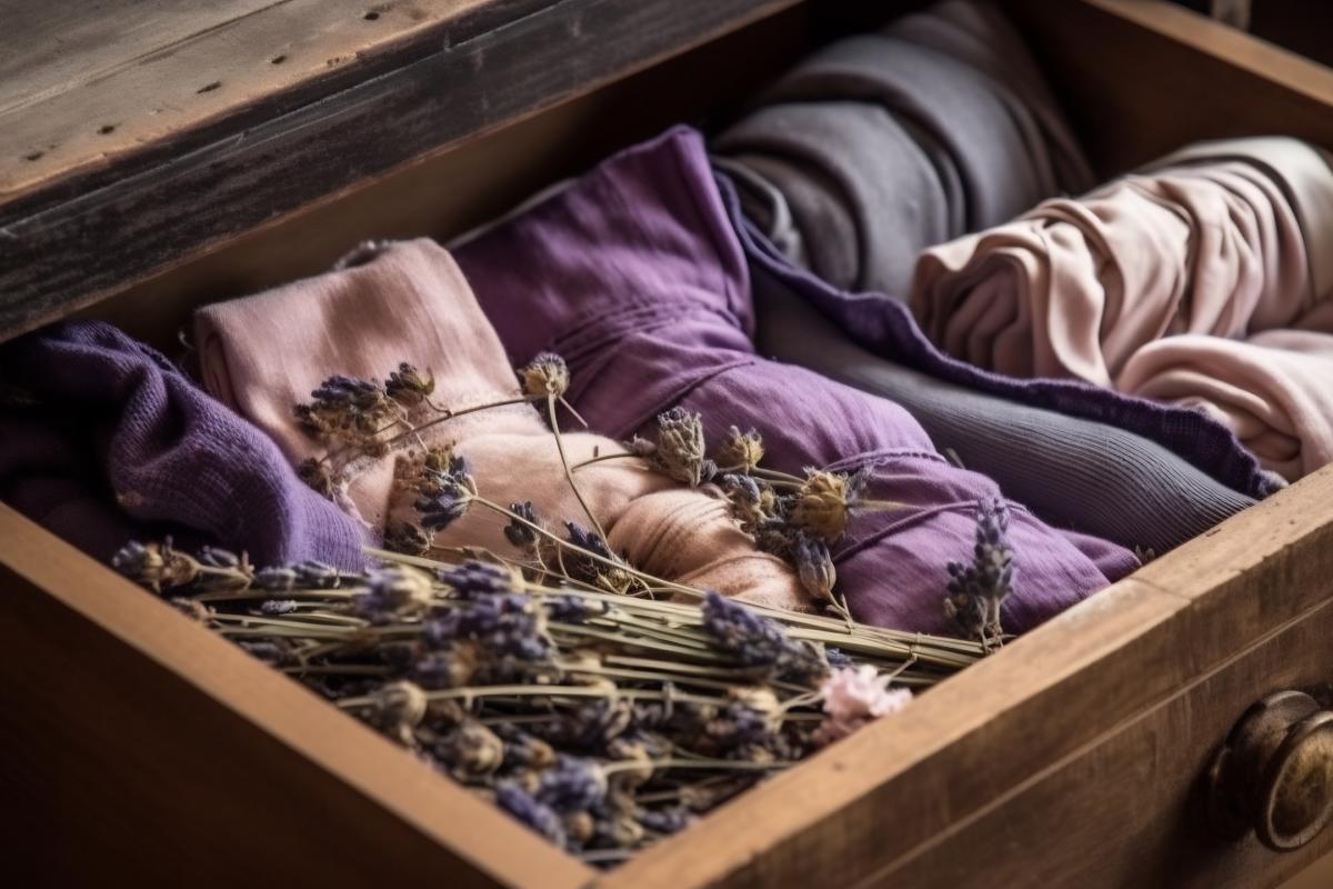 How to use lavender to deodorize drawers