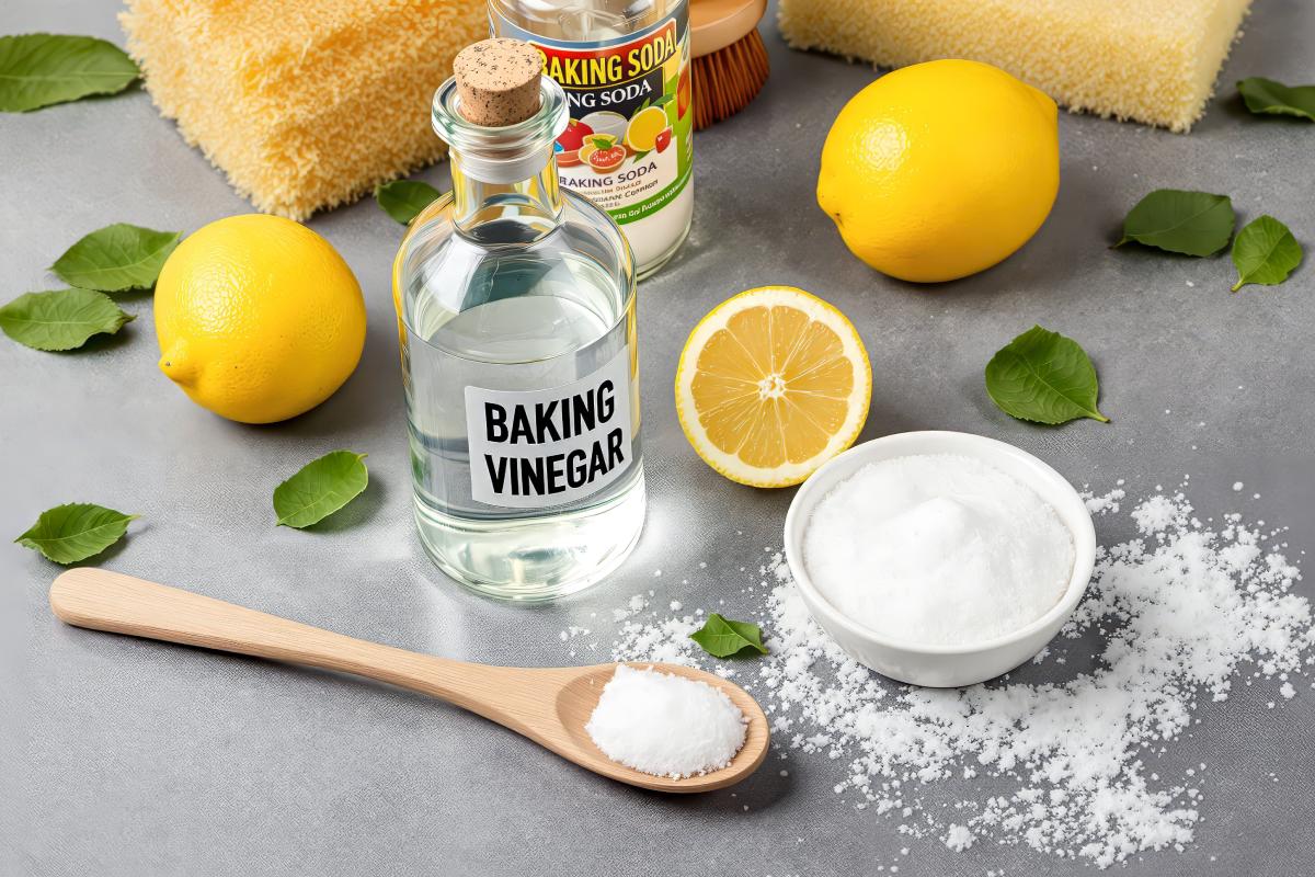 Spring cleaning of the house with natural products