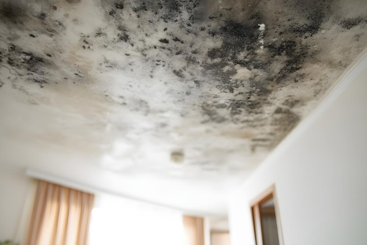 How to remove mold from the ceiling