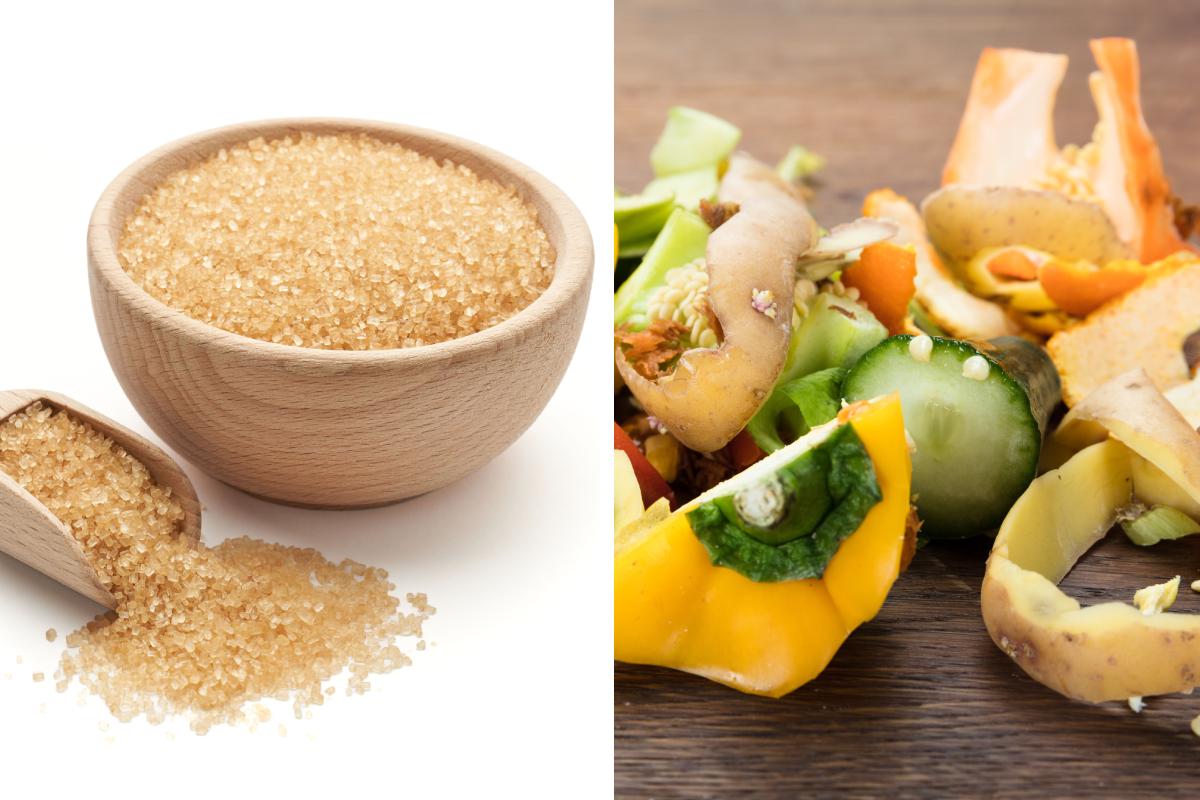 Fertilizer mixture with sugar for fatty plants