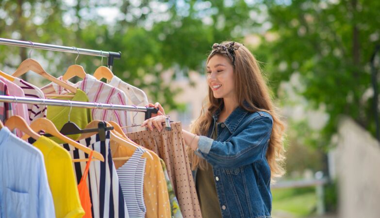 Second hand clothes are fashionable. The designer is in the White House