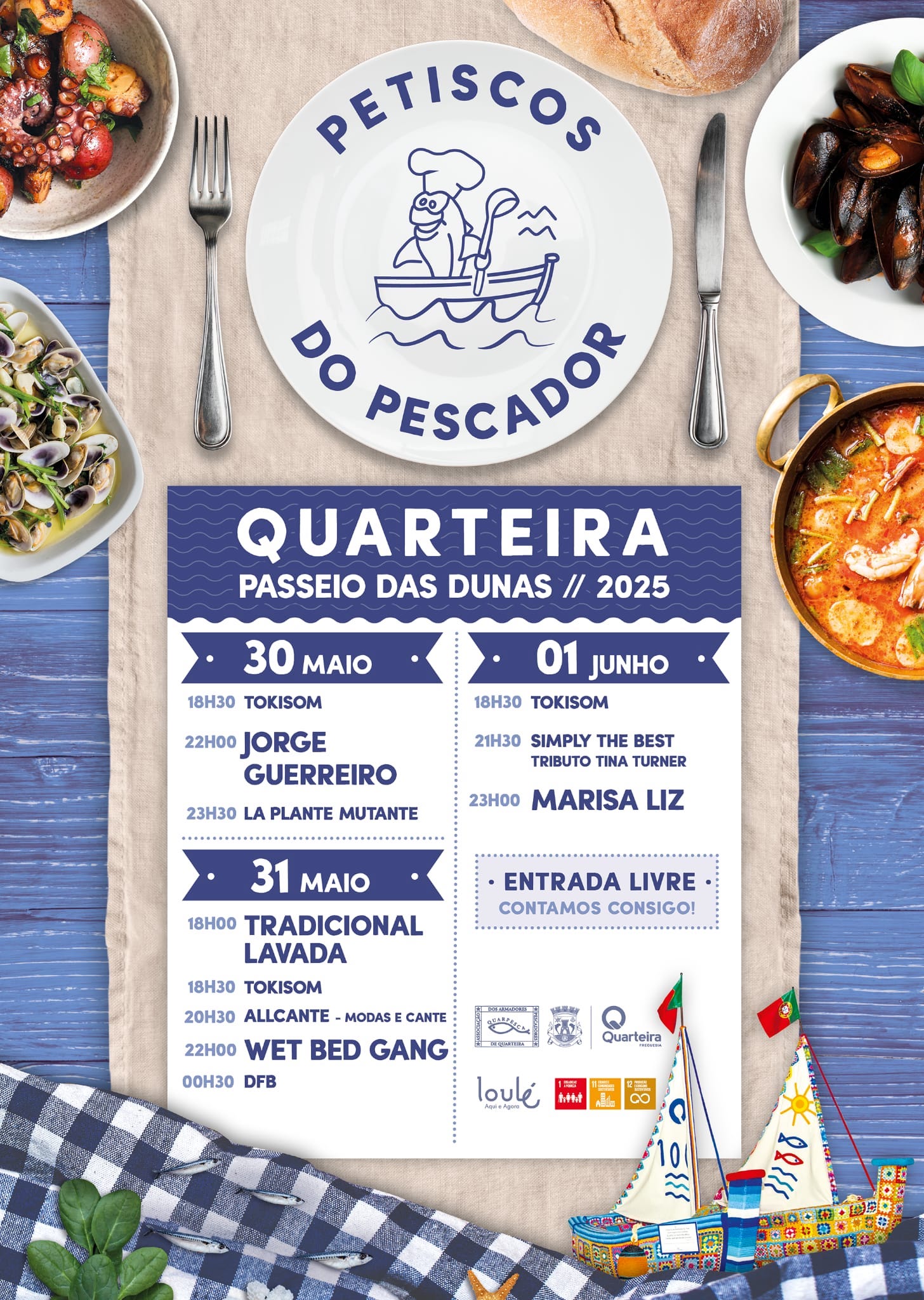 Fisherman's Day celebrated in Quarteira with Snacks and Old Washed