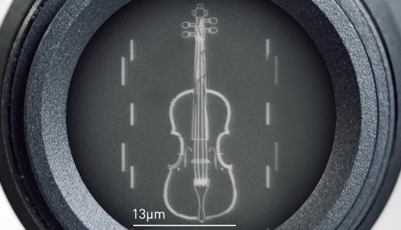 Smaller violin in the world is thinner than hair. It's not a joke - it has a lot of use