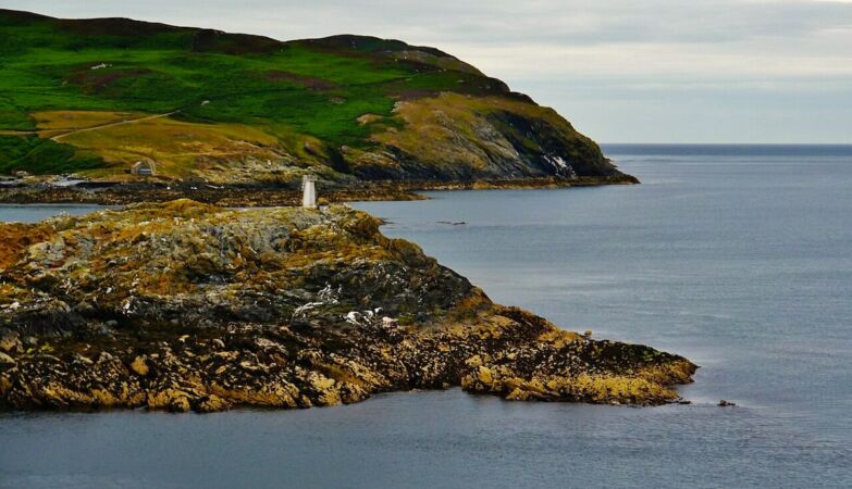 Monks, fugitives and birds. CALF OF MAN IS ISLAND ONLY VISIT IN SUMMER, BUT IS FULL OF STORIES