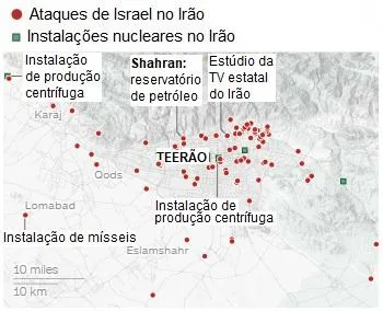 See the air attacks between Israel and Iran in Maps and Satellite Images