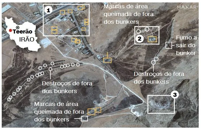 See the air attacks between Israel and Iran in Maps and Satellite Images
