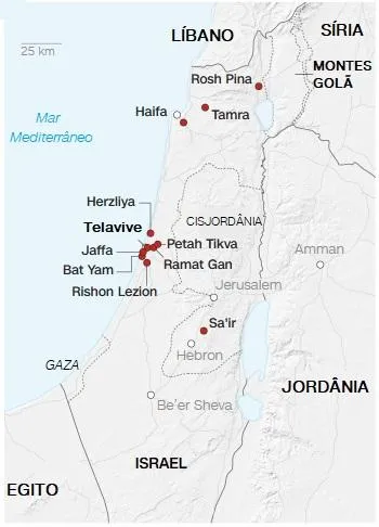 See the air attacks between Israel and Iran in Maps and Satellite Images