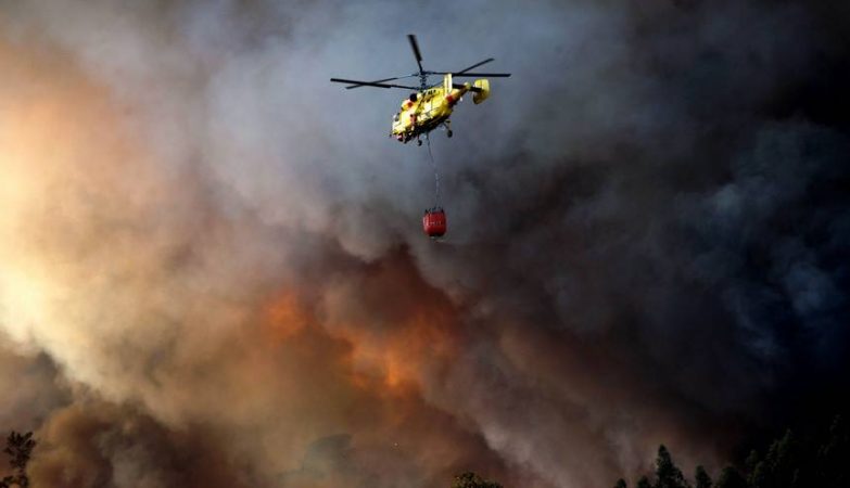 Where did the air fight against fire fighting “flew”? Air Force Civil Protection