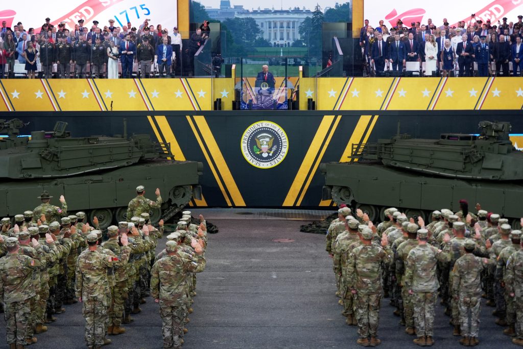 USA: Military Parade and Trump Birthdays In Demonstrations: A Washington Tension Day