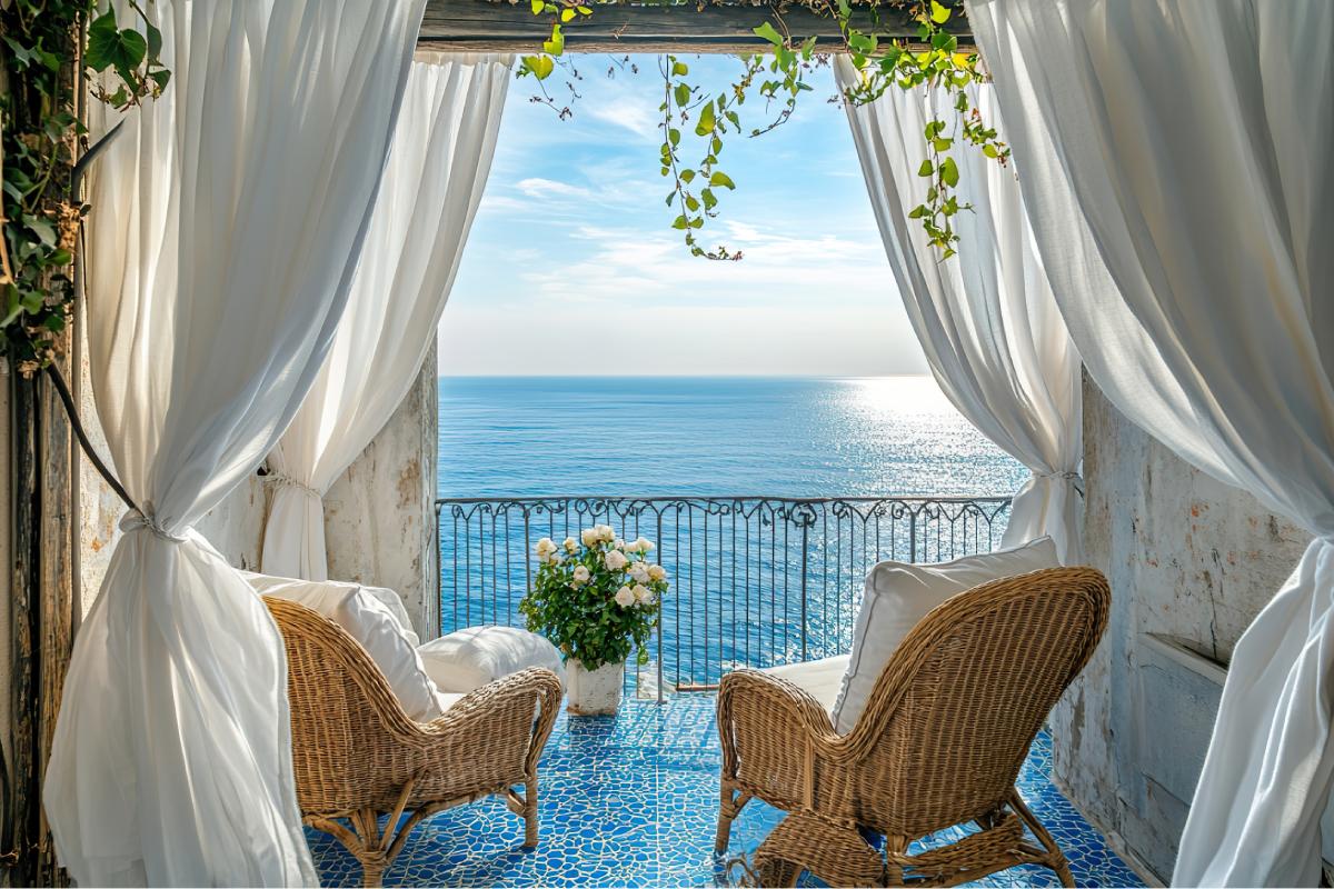 The Mediterranean -style balcony