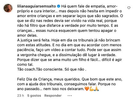 Liliana Aguiar launches ‘ Farpas ’ The husband's ex-wife? “ on the day when you wake up with less patience … ”