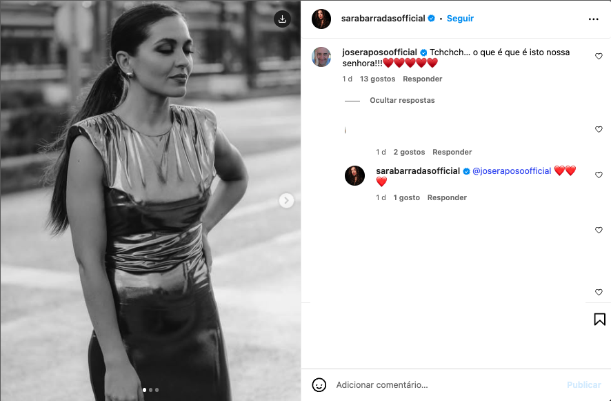José Raposo reacts to the photo of Sara Barradas: “ What is this Our Lady … ”