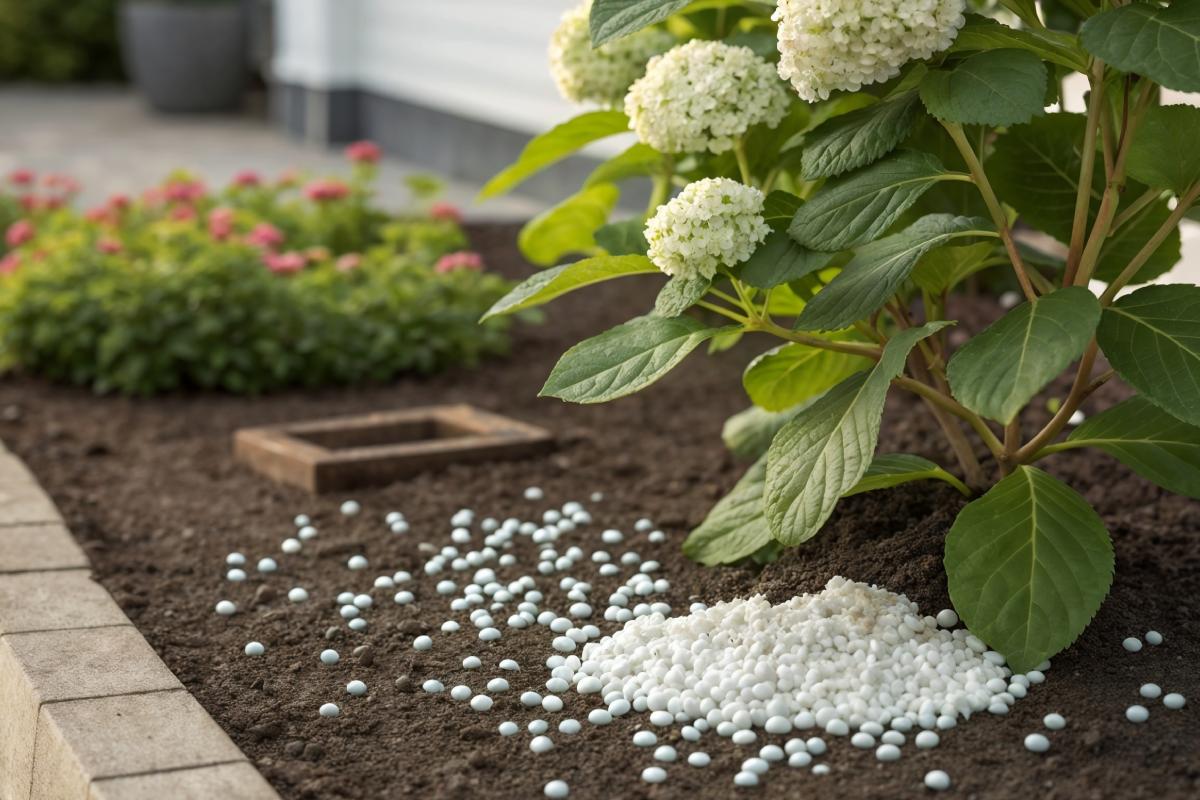 Fertilization of hydrangeas