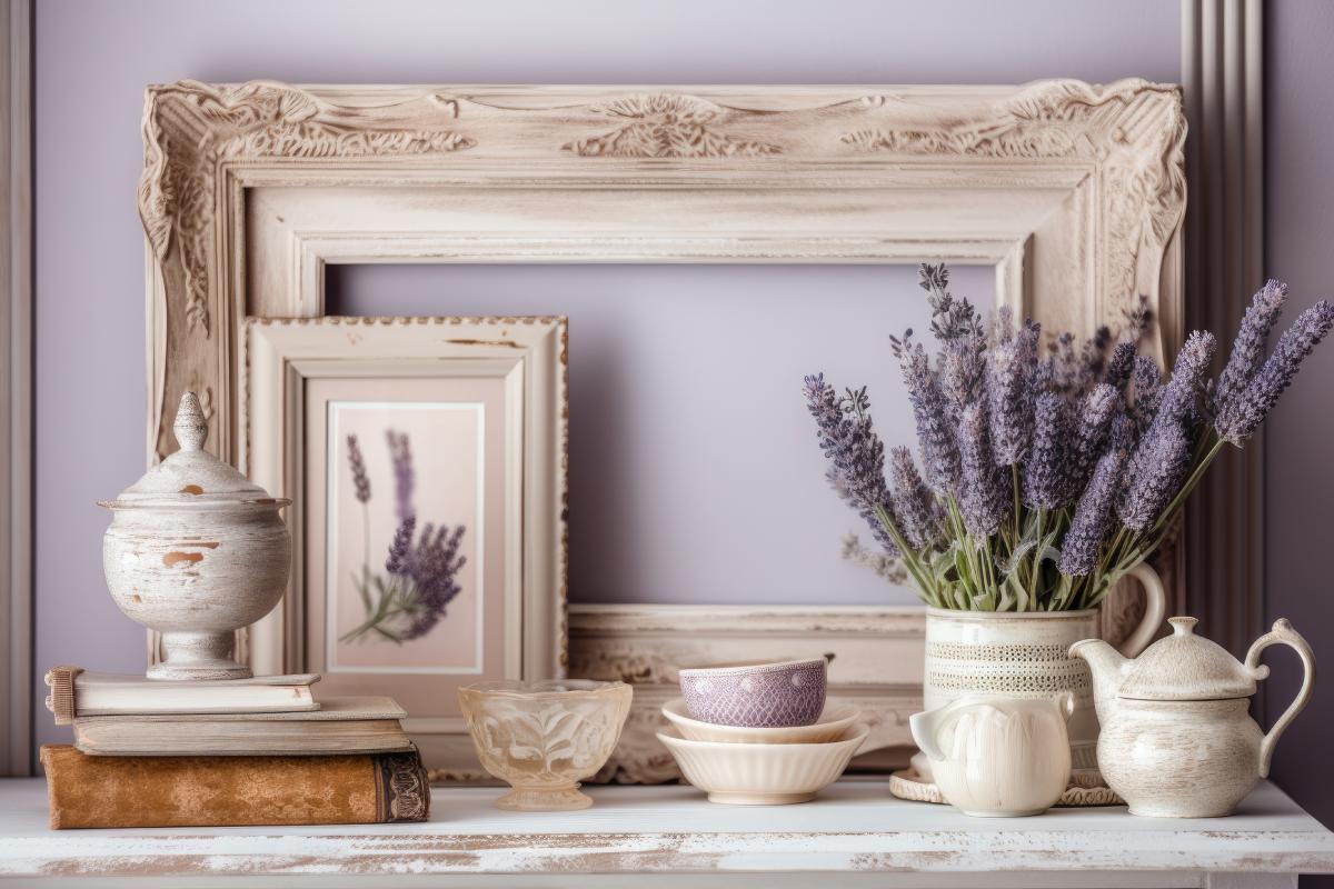 The shabby chic style in the house