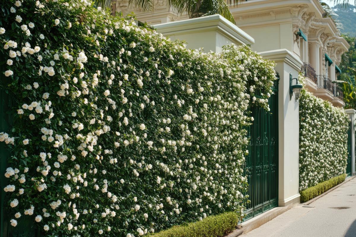 Hedges with climbing plants
