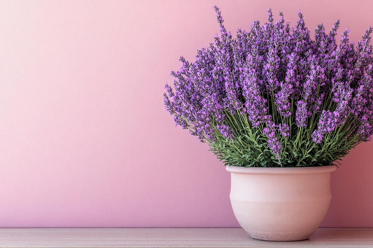 Cure lavender in the vase