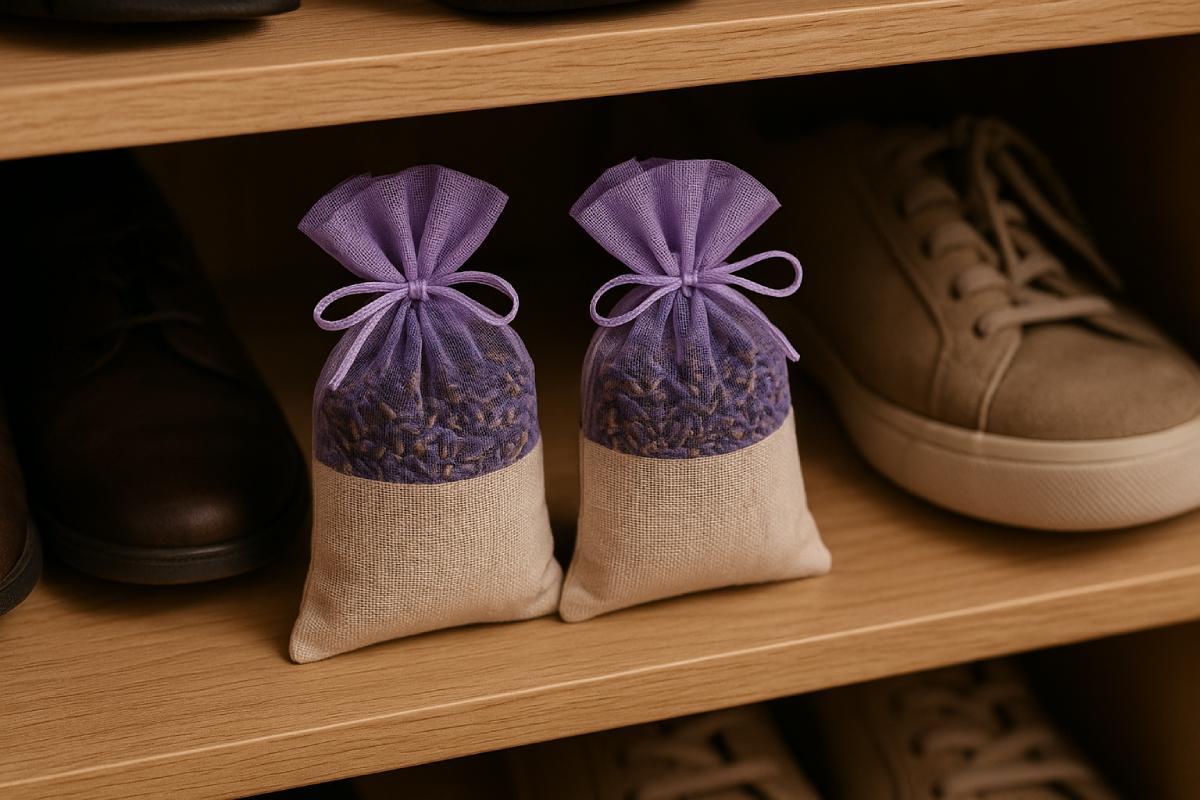 Methods for perfuming shoes and shoe racks