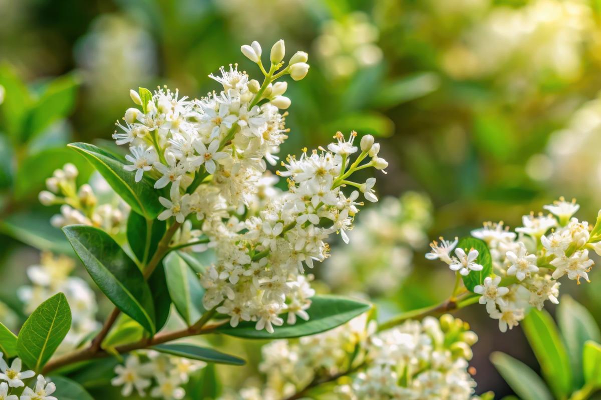 Plants from hedges that grow quickly and do not get dirty