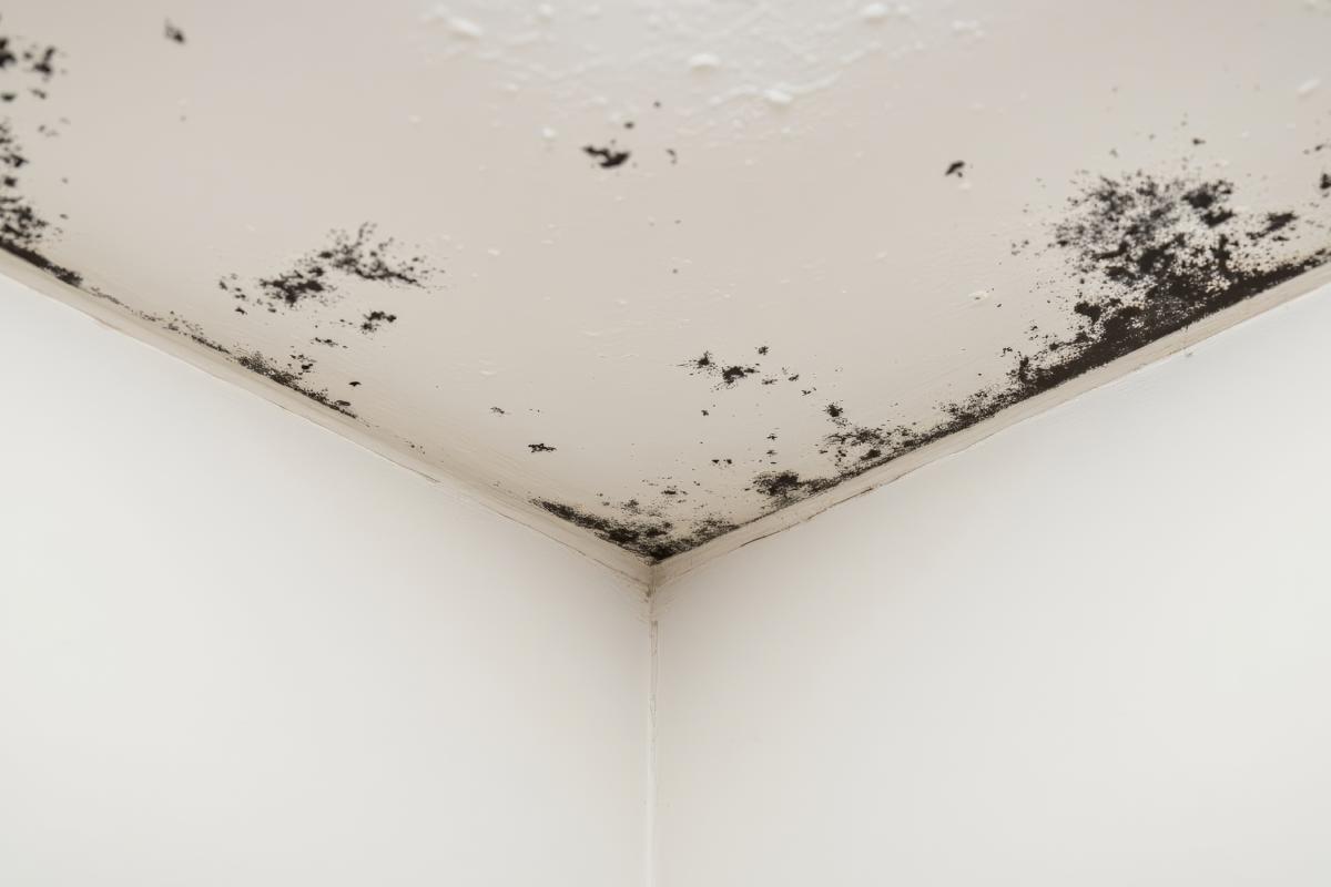 How to remove the mold from the ceiling