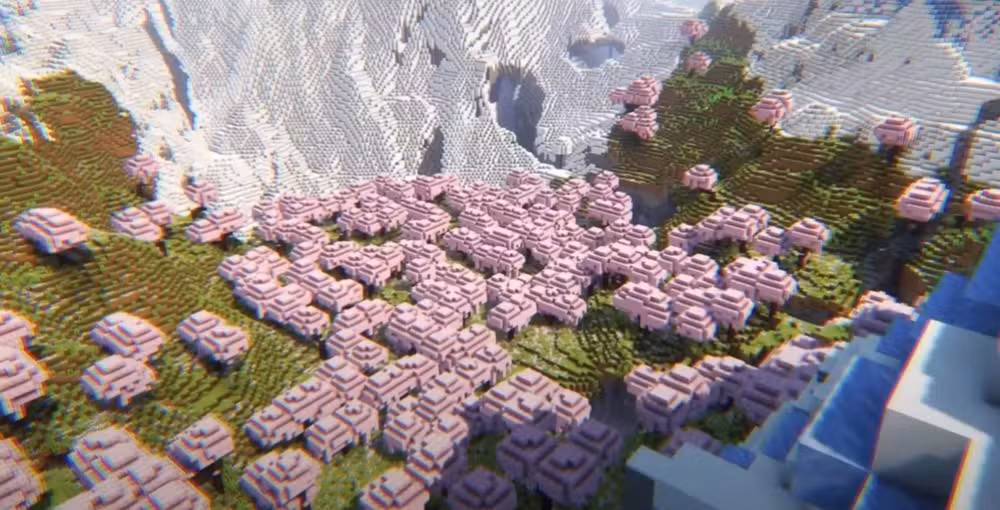 10 best minecraft seeds with cherry biomes to explore