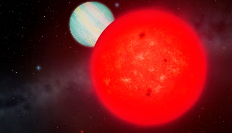 Giant planet in tiny star orbit calls into question theories of planetary formation