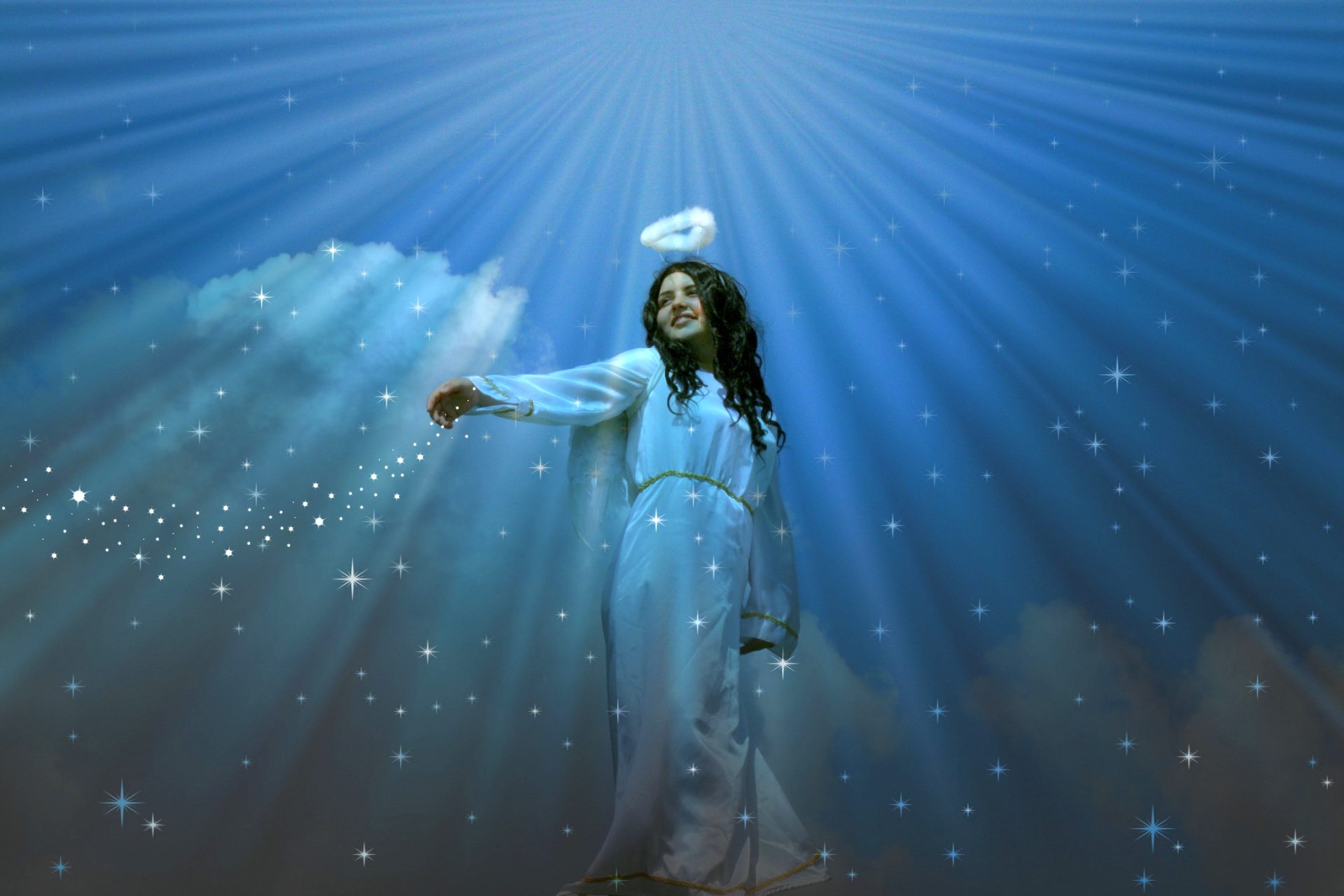 What did you first see in the picture? This is Angel's message to you!