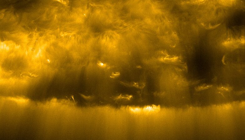 This is the first images of one of the poles of the sun - in all its splendor
