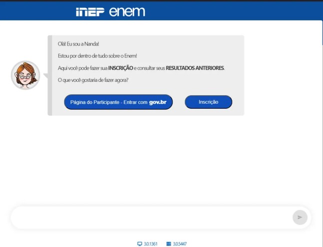 Enem 2025 Registration Page. - Photo: Reproduction