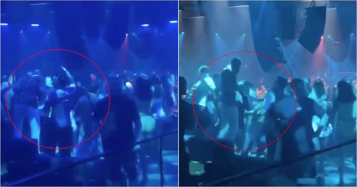 Conor McGregor films to punch man in a disco in Ibiza